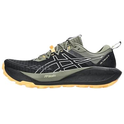GEL TRABUCO 13 Поддержка Низкий верх Кроссовки для бега Мужские Черные Зеленые 1011B973-002