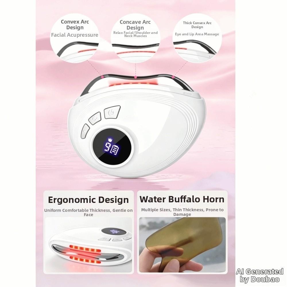 Portable Electric Gua Sha Massager 9-Level Adjustable Beauty Massager Facial Skincare