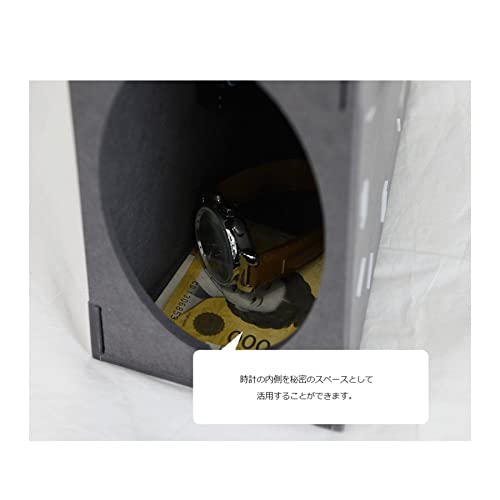 Chikei Kobo Серые Деревянные Двусторонние Настенные Часы Стильный Интерьер Подарок Новоселье Дизайн Натуральное Дерево