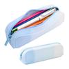 Cute Fashion Pencil Bag Colorful Silicone Pencil Case Stationery Storage Pouch Student School Supplies