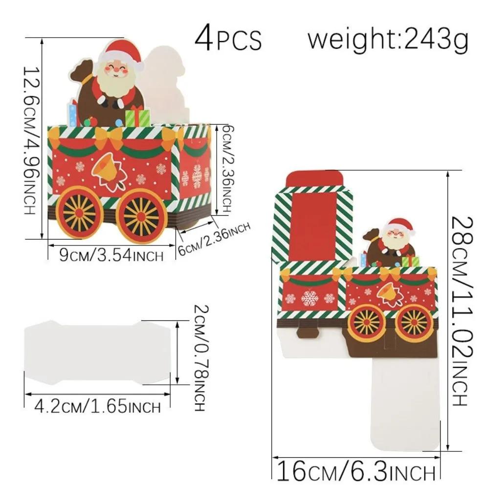 Paper Train Christmas Advent Calendar Advent Calendar Number Candy Present Christmas Box Creative Design Sticker
