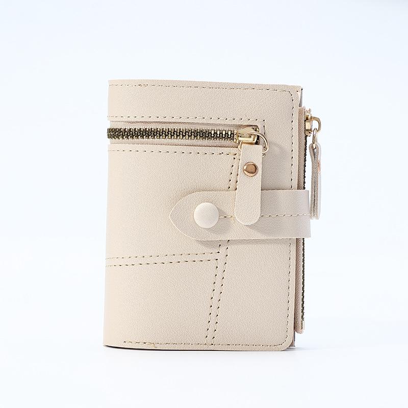 Однотонный кошелек, короткий держатель для карт, роскошный дизайнерский однотонный клатч, ультратонкий кожаный кошелек для женщин