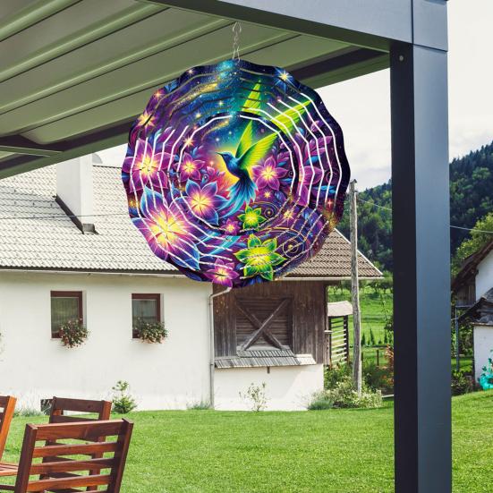 Dragonfly Wind Spinner Bird Kinetic Spinner Hanging Animated Wind Spinner