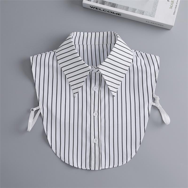 New Fake Victorian Stand Up Collar White Black Lace Collars Detachable For Women Blouse Lapel Shirt False Collar Woman