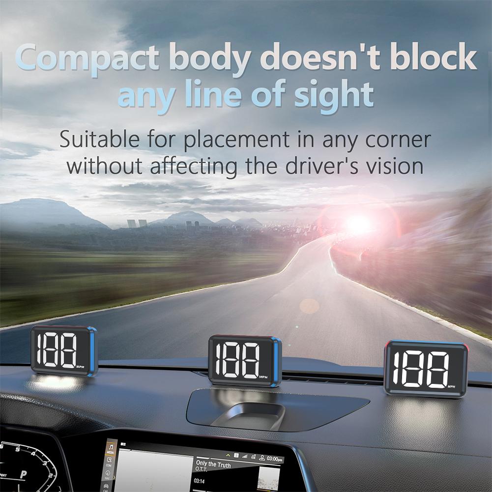 GPS KMH MPH HUD Цифровой спидометр Большой шрифт Скорость Цифровой измеритель скорости для автомобиля Гольф-кар Автобус Лодка