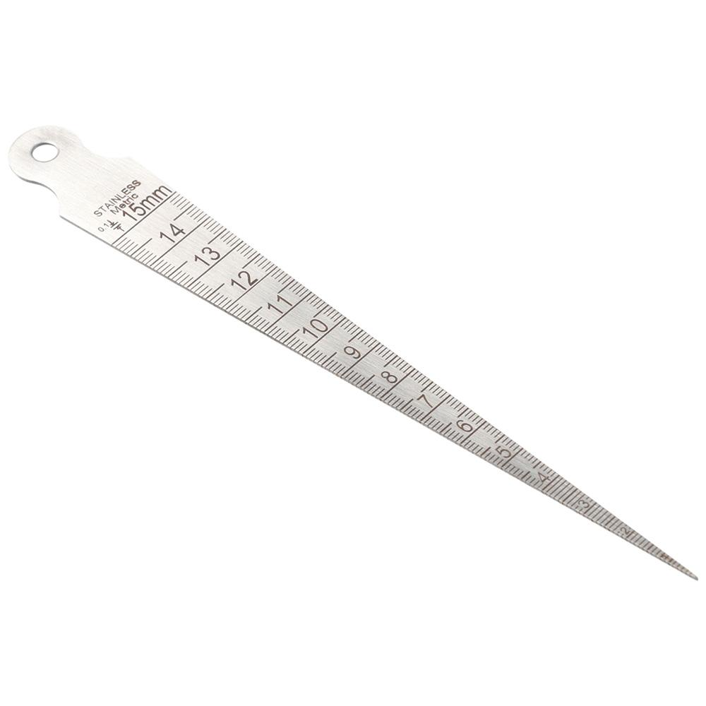 Gap Hole Welding Gauge 1-15mm Taper Gauge Measure Tool Wedge Feeler  Inner Diameter