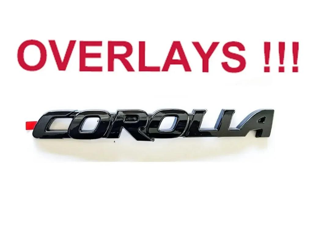 Накладка ABS на логотип автомобиля Глянцевая черная EMBLEM для Toyota COROLLA 2019-2025 СЕДАН XSE SE LE аксессуар для автомобиля PT948-02200-02