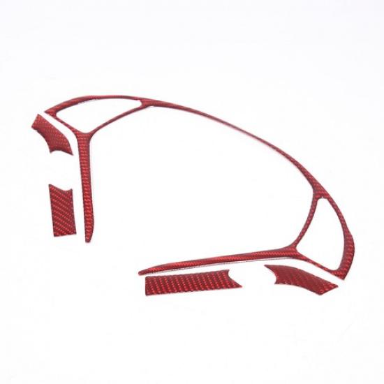 Red Carbon Fiber Steering Wheel Cover Trim Sticker For Infiniti G37 G35 07-2013