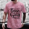 The Best Beer Is An Open Beer Graphic T Shirts Men Y2k Clothes Beer Day Drinking Party Tops Short Sleeve Tees Summer Streetwear