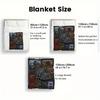 Truck Art Gallery 2D Flat Pattern Flannel Blanket, High quality All Seasons, Home Decor, Warmth and Comfort, Perfect for Christmas Gifts.