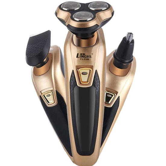 Аккумуляторная электробритва с 3 лезвиями, бритва, триммер для бороды, бритвенный станок