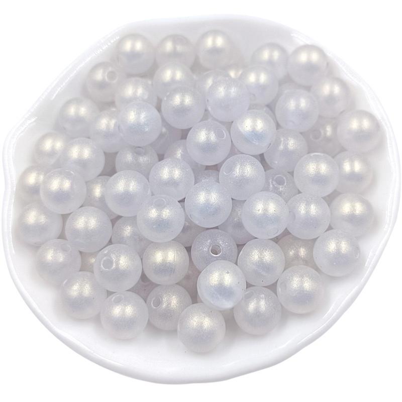 Hanmade DIY Jewelry Accessories Round Beads Exquisite Peandants Fashion Frosted for Bracelet Earring Making Pearlescent Color 30pcs