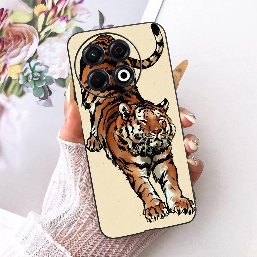 Чехол для телефона Tecno Spark 30 Pro 4G Cover KL7 Роскошный Модный Милый Кот Забавный Расписной Бампер Для Tecno Spark 30 Pro 4G Корпус