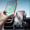 Универсальный автомобильный держатель для телефона с электрическим вращением, открытием/закрытием, 15 Вт беспроводной зарядкой, двойной катушкой, быстрая зарядка для смартфонов