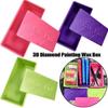 DIY Craft 3D Diamond Painting Wax Box with Lid Embroidery Diamond Painting Pen Containers Colorful Plastic Pencil Case