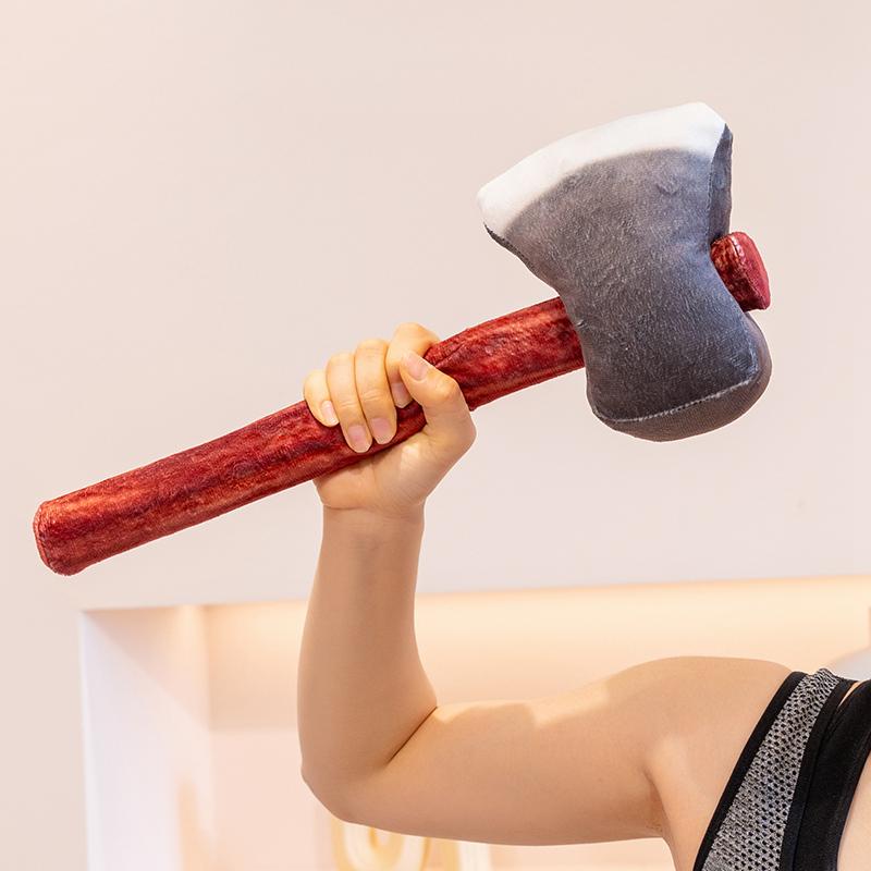 Realistic Hammer Stuffed Axe Plush Toys New Styles Simulation Filling Tool Doll Creative Pillow Creative Children Birthday Gifts