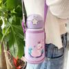 Cartoon 304 Stainless Steel Children with Strap Straws Katomb Set of Water Cups Thermos Flask.