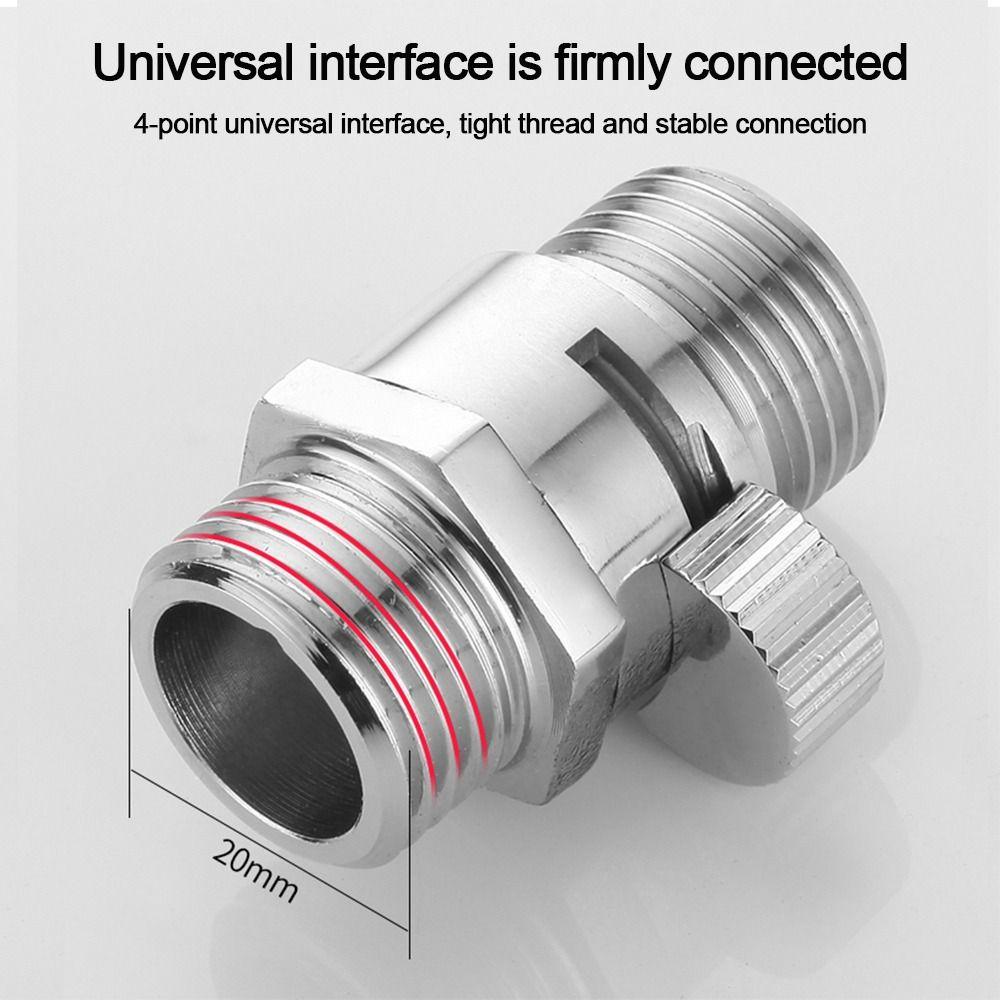 Bathroom Shower Brass Junction Shut-off Angle Valve Water Flow Control Valve Diverter Valve