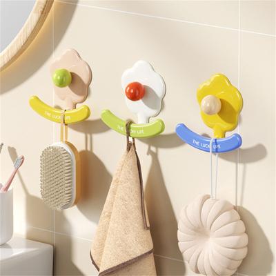 Прочный клейкий крючок для цветов для стены ванной комнаты без сверления. Защищает поверхности. Подходит для влажных помещений.