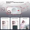 For iPhone 16 Clear Phone Case with Lens Kickstand Cover Compatible with MagSafe