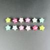 12PCS Fashion Shoe Charms Set Accessories Hole Shoe Buckle Shining Five-pointed Star DIY 3D Shoes Decorations for Bogg Bag