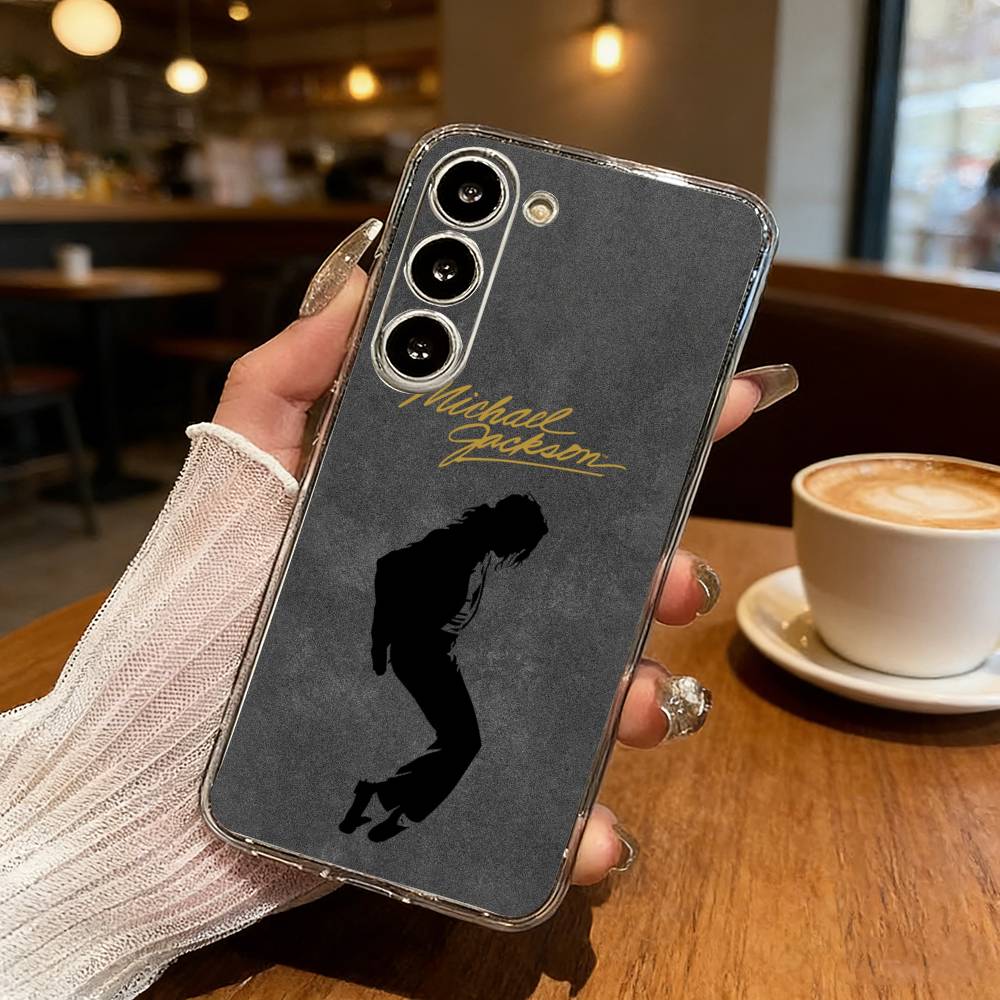 Классический чехол для телефона Michael Jackson Legend для Samsung Galaxy S24 S25 S23 S22 S21 Plus S24 S25 Прозрачный чехол
