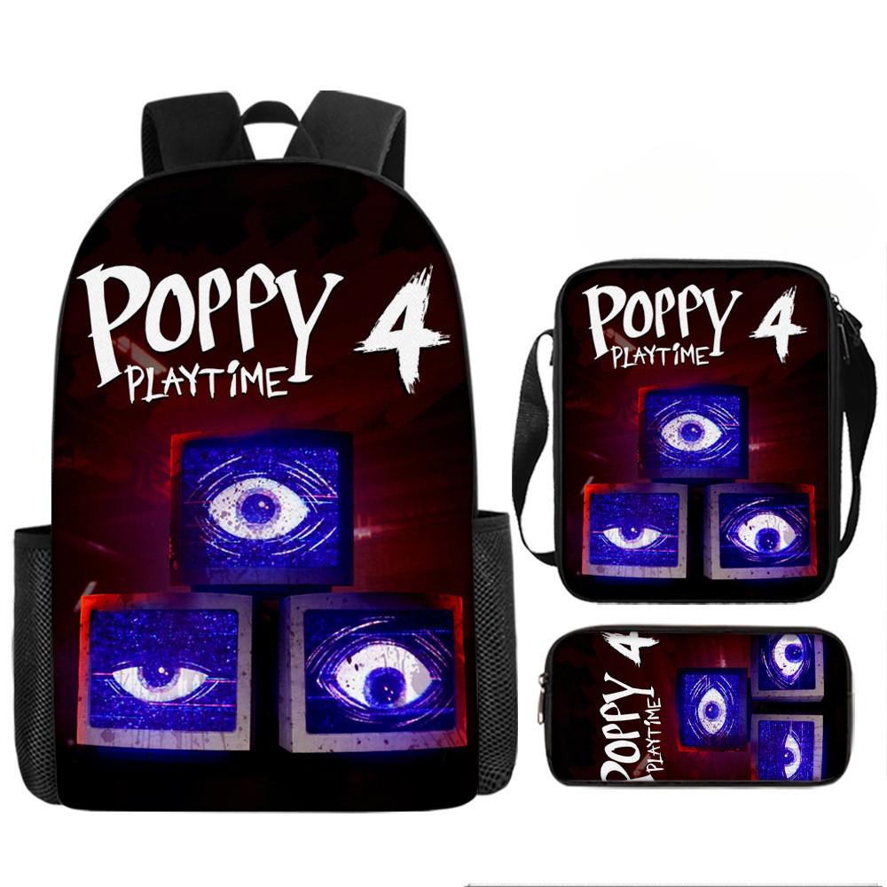 Poppy Playtime Глава 4 Кошмарные существа Детский рюкзак Оксфорд Легкий школьный рюкзак с мягкими лямками для учеников начальной школы