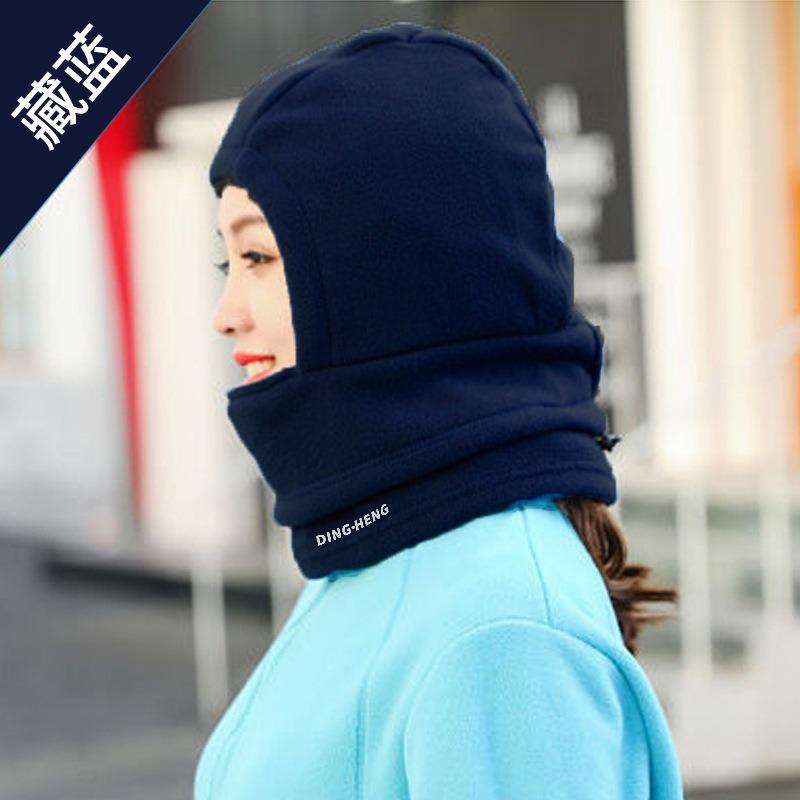 Зимняя уличная ветрозащитная мужская и женская холодостойкая флисовая утолщенная теплая флисовая маска для шеи, головной убор, флисовая шапка