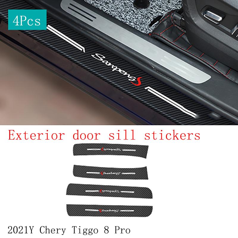 Chery Tiggo 8 Pro Car Interior Sticker Film Central Control Carbon Fiber Pattern Modified Auto