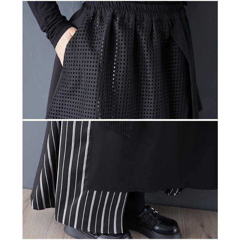 DIMANAF 2025 Большой размер Осень Зима Женские Длинные Юбки Мода Леди Эластичная Талия Брюки Одежда Большого Размера