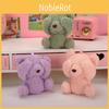 Cute Teddy Bear Plush Toy Keychain Adorable Miniature Stuffed Animal Bag Charm