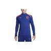 Netherlands Strike Elite Knit Logo Print Slim-Fit Soccer Jersey Men Tops Deep-Royal-Blue Safety-Orange FJ1931-455