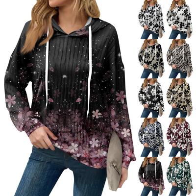 Толстовки для женщин оверсайз зимние милые свитшоты пуловер трендовая осенняя одежда