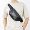 Fashion Men's Waist Pack Simple Two-color Business Casual Chest Bag Head Layer Cowhide Vegetable Tanned Leather Shoulder Bag
