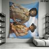 Terence & Bud Wall Tapestry Aesthetic Wall Hanging Printed Fabric Blanket Decorative Tapestries for Bedroom Living Room Home Decor