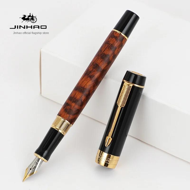 Jinhao 100 Little Centennial Смоляная перьевая ручка F-перо с конвертером Бизнес-письмо Чернильные ручки Канцелярские товары Школьные офисные принадлежности