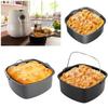 7 Inch 8 Inch Fryer Accessories Nonstick Baking Pan Square Cake Bucket Cake Baking Pan Basket Air Fryer Accessories