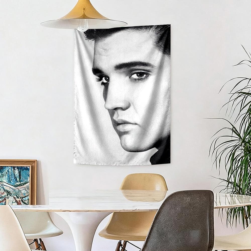 Elvis Wall Decor Tapestry Art For Pet Memorial Birthdaywedding Party Backdrop Family Gift