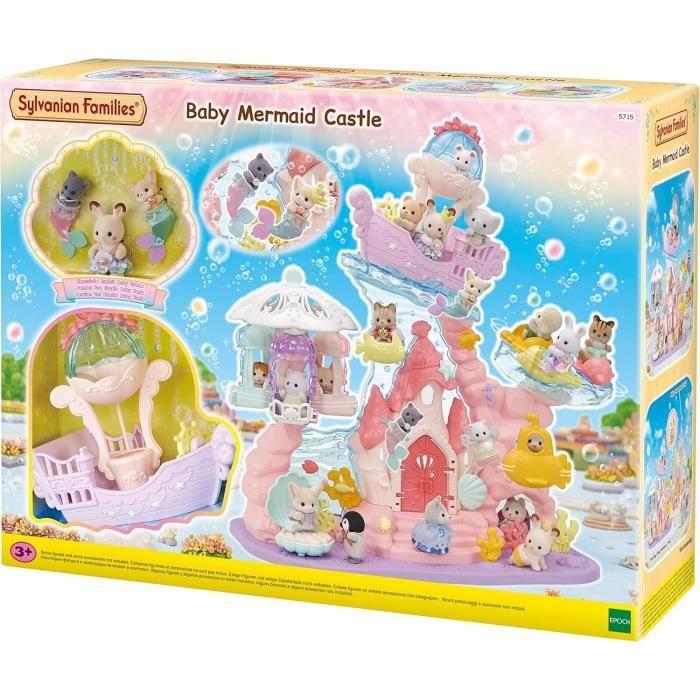 Sylvanian Families - Le Château Des Sirènes - 3 Figurines Et 30 Accessoires - Jouet Enfant 3 Ans Et + - 5715