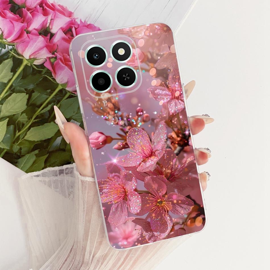For Honor X6C Cute Flower Butterfly Cat Painted Case HonorX6c X 6C 4G NIC-LX1 LX2 LX3 Soft Silicone TPU Phone Cases