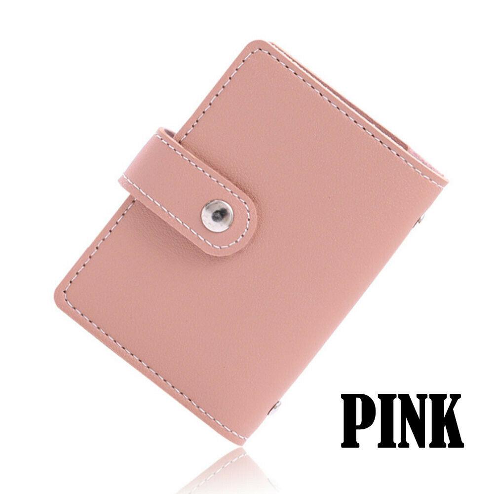 New Anti-theft ID Credit Card Holder Fashion Women's 26 Cards Slim PU Leather Pocket Case Purse Wallet Bag for Women Men Female
