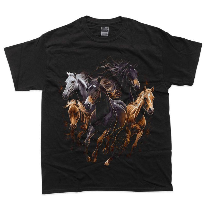 Horses Collage Horse Lover Graphic For Unisex Unisex Boys Girls TShirt Unisexs Unisexs Tees Top
