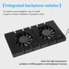 Aluminum GPU Backplane Radiator For RTX 3090 3080 3070 Series Graphics Card Backplate Memory VRAM Heatsink Cooling Fan PWM Cool