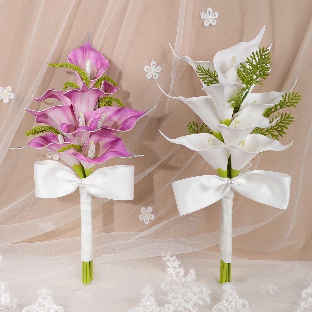 Elegant Bridal Bouquet Handheld Bridesmaid Flower Gift Wedding Hold Flower  Wedding Ceremony