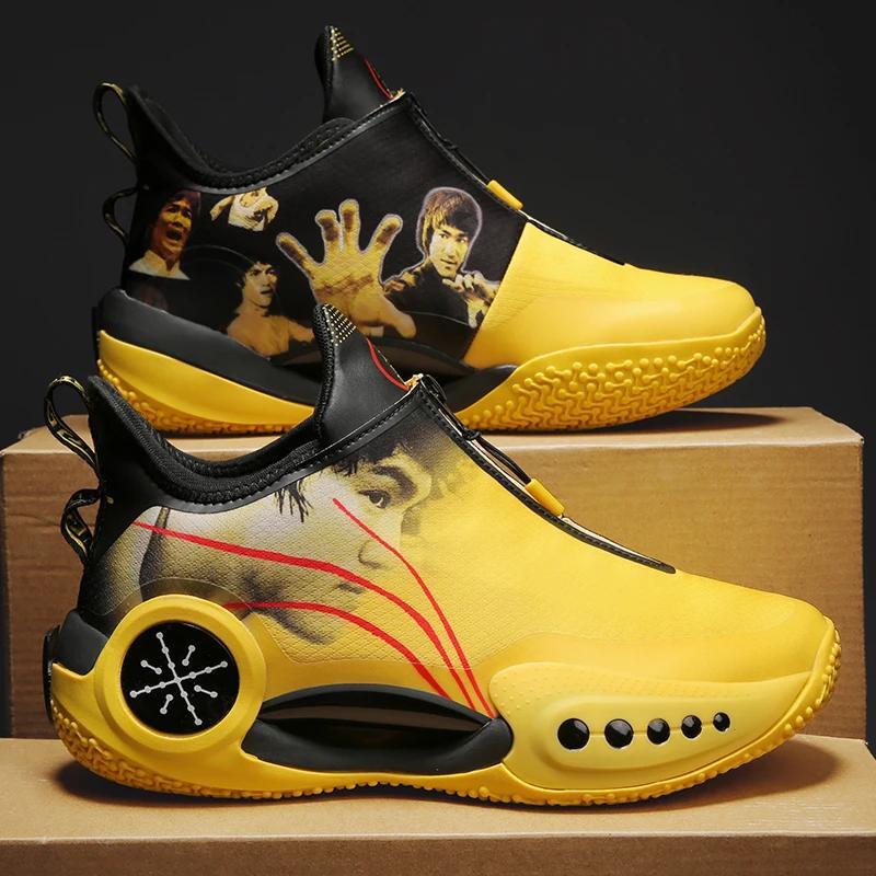 Новые кроссовки для баскетбола 2024 года, дизайнерские баскетбольные ботинки на молнии унисекс, износостойкие уличные кроссовки для унисекс, брендовые спортивные тренажеры