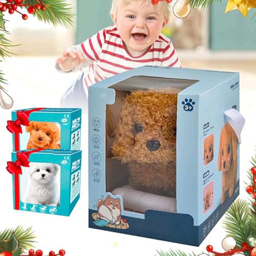 Робот-щенок Мой реалистичный робот-щенок Робот-щенок, который похож на настоящего щенка Игрушечные собаки, которые ходят и похожи на настоящего щенка