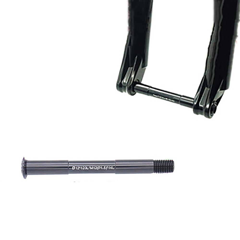 Black Front Fork Thru Axle 100* 12mm-123mm M12 for Mountain Bike Road Bike New