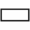 Washbasin Mounting Brackets 2 pcs Black Rectangular Steel