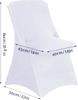 Spandex Folding Chair Covers Universal Stretch Washable Fitted Chair Slipcovers Protector For Wedding Holidays Banquet Party