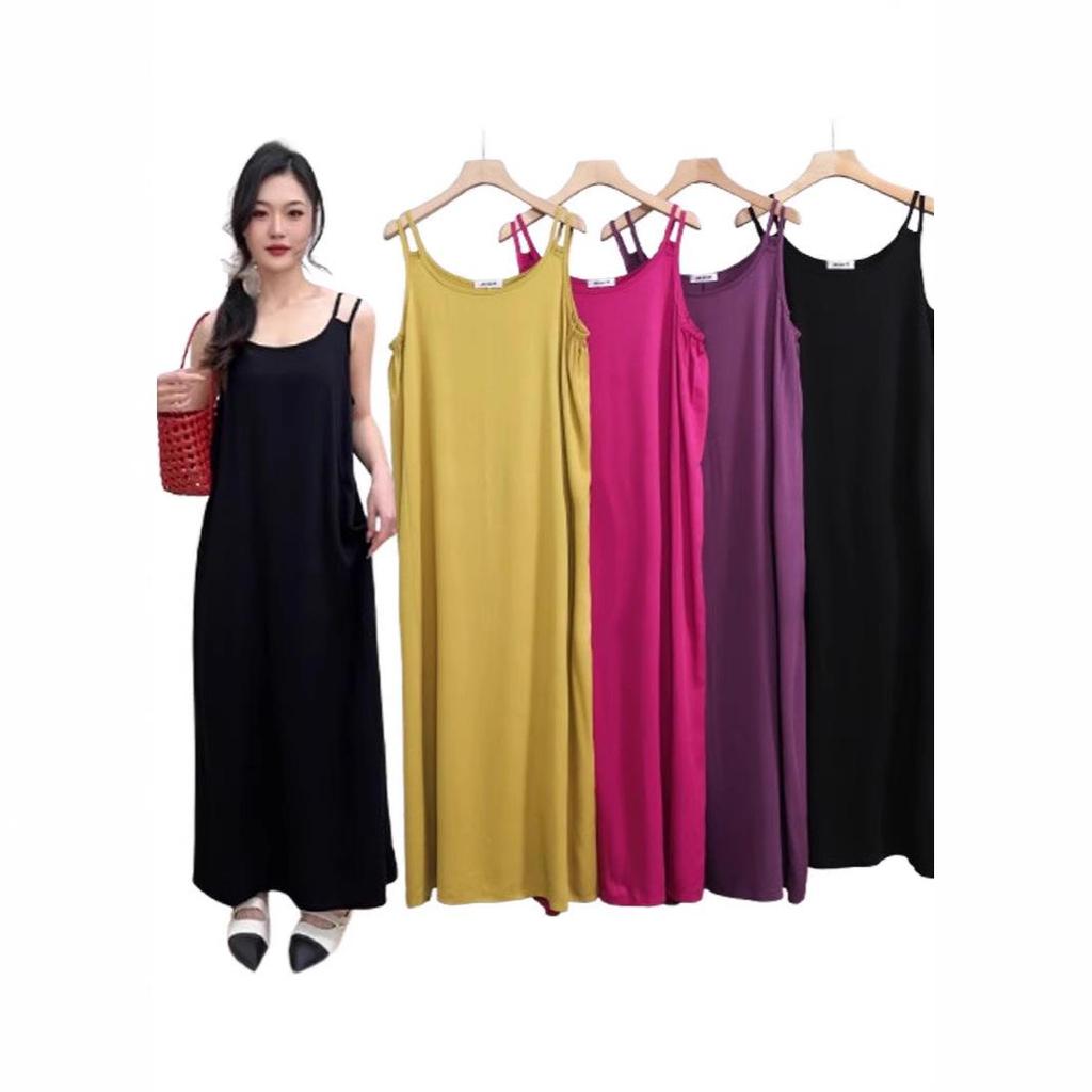 2025 New Sleeveless Cotton Rayon Slip Dress: Women's French Summer Beach Tank Maxi